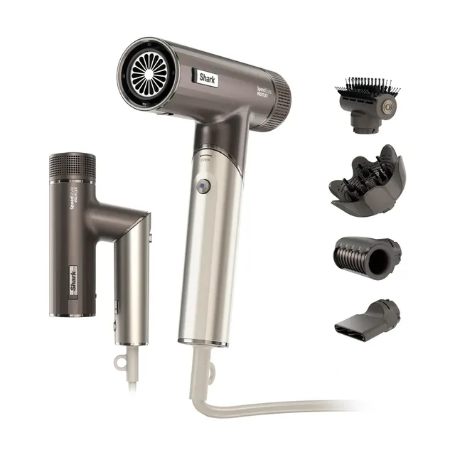 Shark SpeedStyle Pro FLEX 4-in-1 Hair Dryer System HD542UK (Mocha Silver)