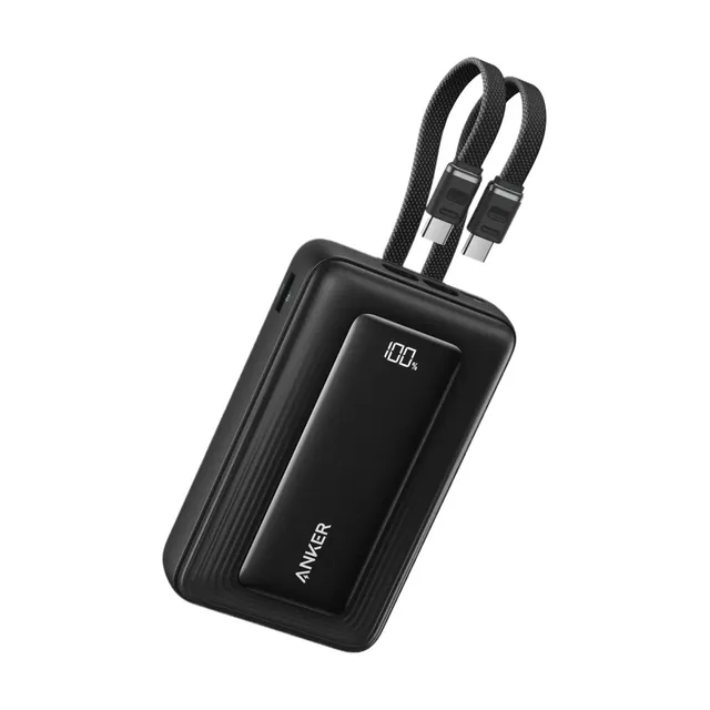 Anker Zolo Power Bank 20,000mAh 45W (dual built-in USB-C cables)