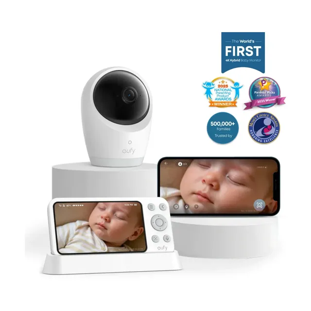 eufy E21 5" Smart Video Baby Monitor with 4K Pan-Tilt Camera